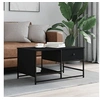 Image de Table basse noir 85,5x51x45 cm bois d'ingénierie835339