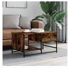 Image de Table basse chêne fumé 85,5x51x45 cm bois d ingénierie