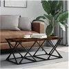Image de Table basse chêne fumé 100x49x40 cm bois d'ingénierie 835361