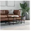 Image de Table basse chêne fumé 100x50,5x40 cm bois d'ingénierie 835376