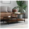 Image de Table basse chêne fumé 100x50,5x45 cm bois d'ingénierie835381