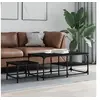 Image de Tables basses gigognes 2 pcs noir bois d'ingénierie 835394