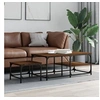 Image de Tables basses gigognes 2 pcs chêne marron bois d'ingénierie 835398