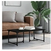 Image de Table basse Noir 90x50x35 cm Bois d'ingénierie 835399