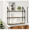 Image de Etagère murale 3 niveaux chêne sonoma 80x21x78,5 cm 835455