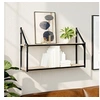 Image de Etagère murale 2 niveaux chêne sonoma 80x21x51 cm