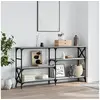 Image de Table console sonoma gris 150x29x76,5 cm bois d'ingénierie835472