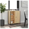 Image de Buffet, Meuble de Rangement avec Porte, Armoire latérale, Organisateur de Salon Maison Intérieur Chêne Sonoma Bois d'Ingénierie 835495