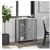 Image de Buffet sonoma gris 70x30x80 cm bois d'ingénierie835497