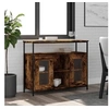 Image de Buffet chêne fumé 100x35x80 cm bois d'ingénierie 835506