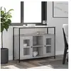 Image de Dressoir 100x35x80 cm bewerkt hout grijs sonoma835507