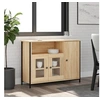 Image de Buffet chêne sonoma 100x35x75 cm bois d ingénierie