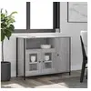 Image de Buffet sonoma gris 100x35x75 cm bois d'ingénierie 835512