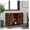 Image de Buffet chêne fumé 100x35x70 cm bois d'ingénierie 835516