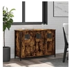 Image de Buffet chêne fumé 100x35x70 cm bois d ingénierie