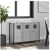 Image de Buffet, Meuble de Rangement avec Porte, Armoire latérale, Organisateur de Salon Maison Intérieur Sonoma Gris Bois d'Ingénierie