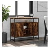 Image de Buffet chêne fumé 100x35x80 cm bois d'ingénierie835541