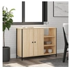 Image de Buffet chêne sonoma 100x33x75 cm bois d ingénierie