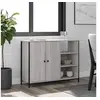 Image de Buffet sonoma gris 100x33x75 cm bois d'ingénierie 835552