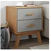 Image de Table de Chevet, Armoire de Lit avec Pieds, Table de Nuit avec Rangement, Armoire de Nuit Chambre, Moderne, Gris et 358583