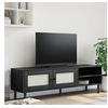 Image de Tv-meubel SENJA 158x40x49 cm rattan-look massief grenen zwart358045