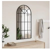 Image de Miroir mural noir 50x100 cm arche fer 358626