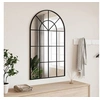 Image de Miroir mural noir 60x100 cm arche fer 358627