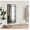 Image de Miroir mural noir 30x60 cm rectangulaire fer 358628