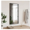 Image de Miroir mural noir 40x80 cm rectangulaire fer 358629