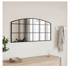 Image de Miroir mural noir 100x50 cm arche fer 358638