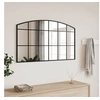 Image de Miroir mural noir 100x60 cm arche fer 358639