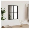 Image de Wandspiegel rechthoekig 30x40 cm ijzer zwart358640