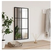 Image de Miroir mural noir 30x60 cm rectangulaire fer 358641