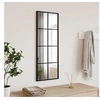 Image de Miroir mural noir 30x80 cm rectangulaire fer 358642