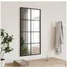 Image de Miroir mural noir 40x80 cm rectangulaire fer 358644