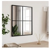 Image de Miroir mural noir 40x50 cm rectangulaire fer
