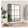 Image de Miroir mural noir 50x60 cm rectangulaire fer 358647