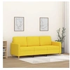 Image de Canapé à 3 places Jaune clair 180 cm Tissu