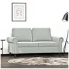 Image de Canapé à 2 places Gris clair 120 cm Velours