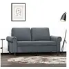 Image de Canapé à 2 places Gris foncé 120 cm Velours