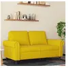 Image de Canapé à 2 places Jaune 120 cm Velours