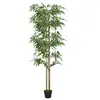 Image de Kunstplant bamboe 988 bladeren 150 cm groen358977