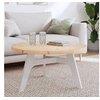 Image de Dessus de table rond Ø80x3 cm bois de pin massif