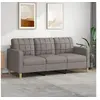 Image de Canapé à 3 places Taupe 180 cm Tissu