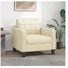 Image de Fauteuil Crème 60 cm Similicuir