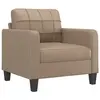 Image de Fauteuil en Similicuir Cappuccino 60 cm