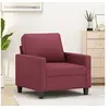 Image de Fauteuil Rouge bordeaux 60 cm Tissu