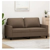 Image de Canapé à 2 places Marron 140 cm Tissu359166