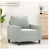 Image de Fauteuil Gris clair 60 cm Velours 359179