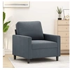 Image de Fauteuil Gris foncé 60 cm Velours